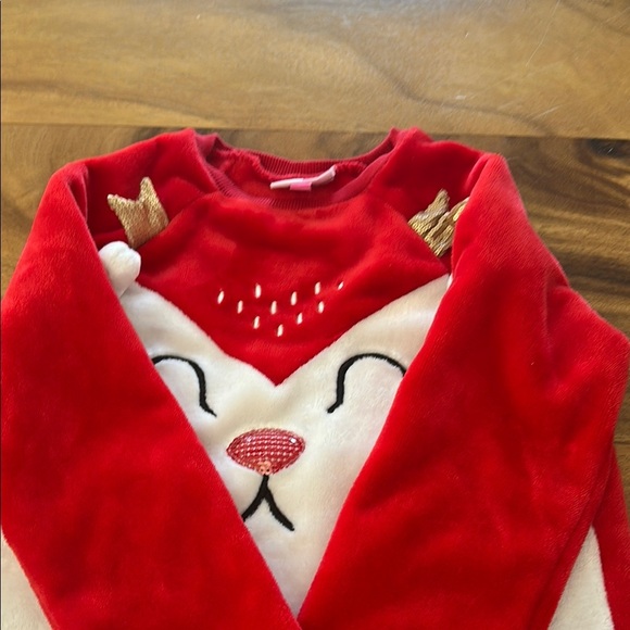Penelope Mack Red and White Animal Print Kids plush sweaters so cute - Picture 10 of 10